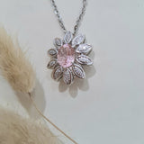 Sunflower Morganite Pendant