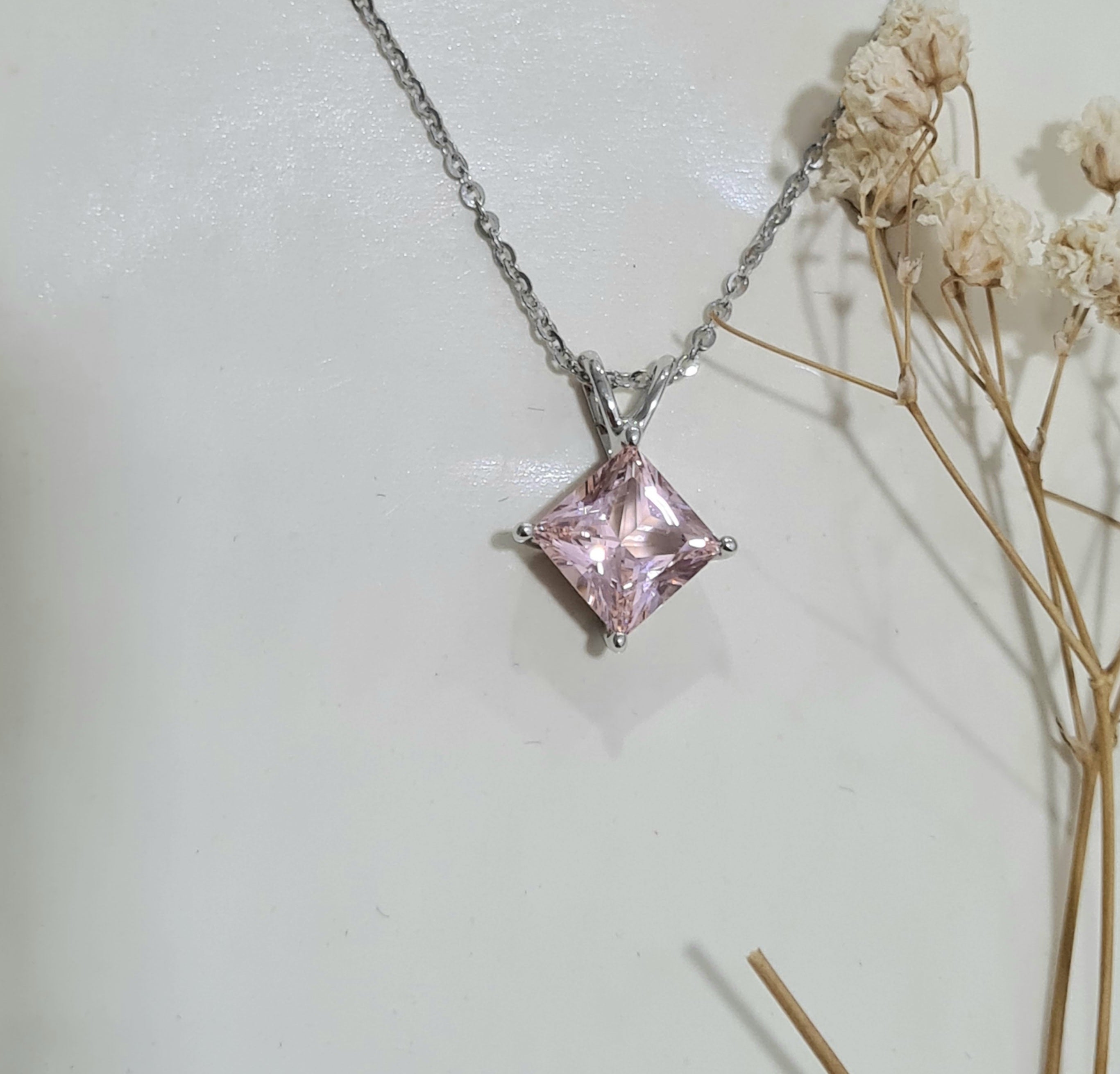Beautiful Pink Morganite Pendant