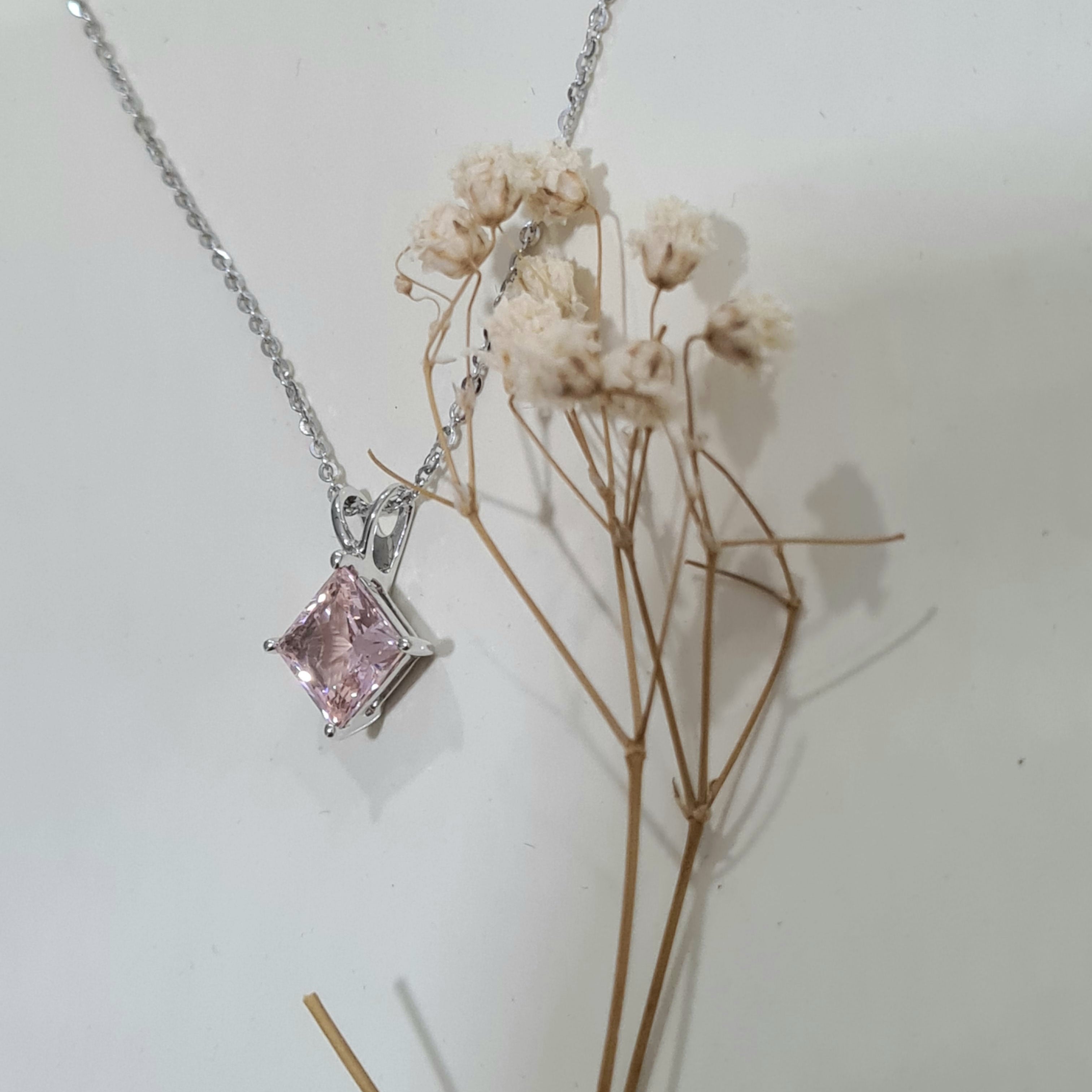 Beautiful Pink Morganite Pendant