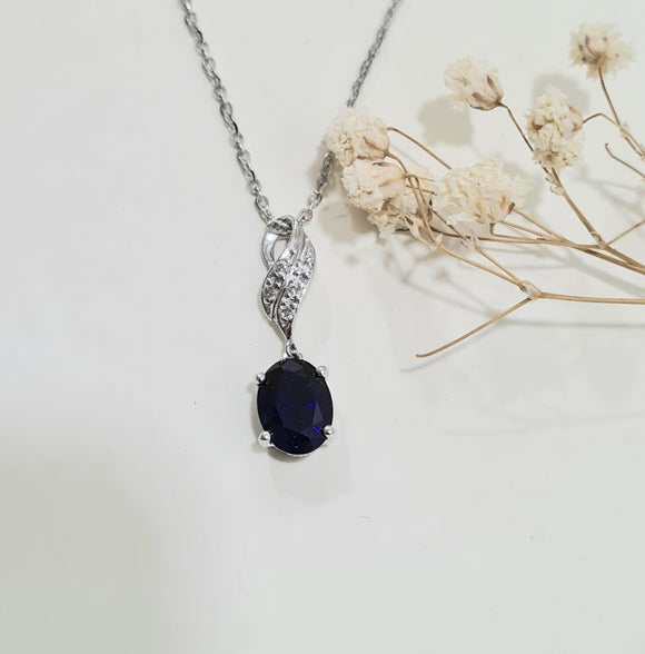 Graceful Sapphire Pendant