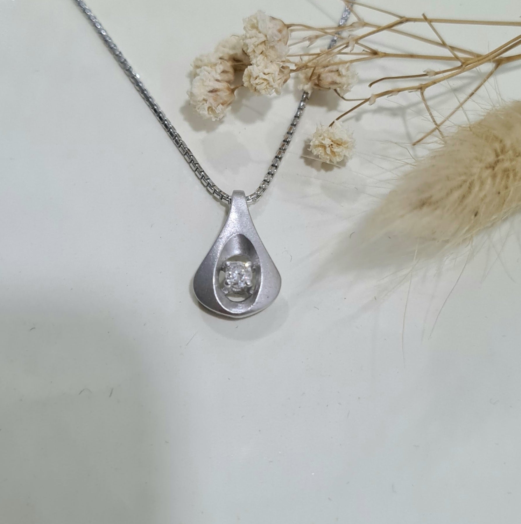 Matte Diamond Pendant