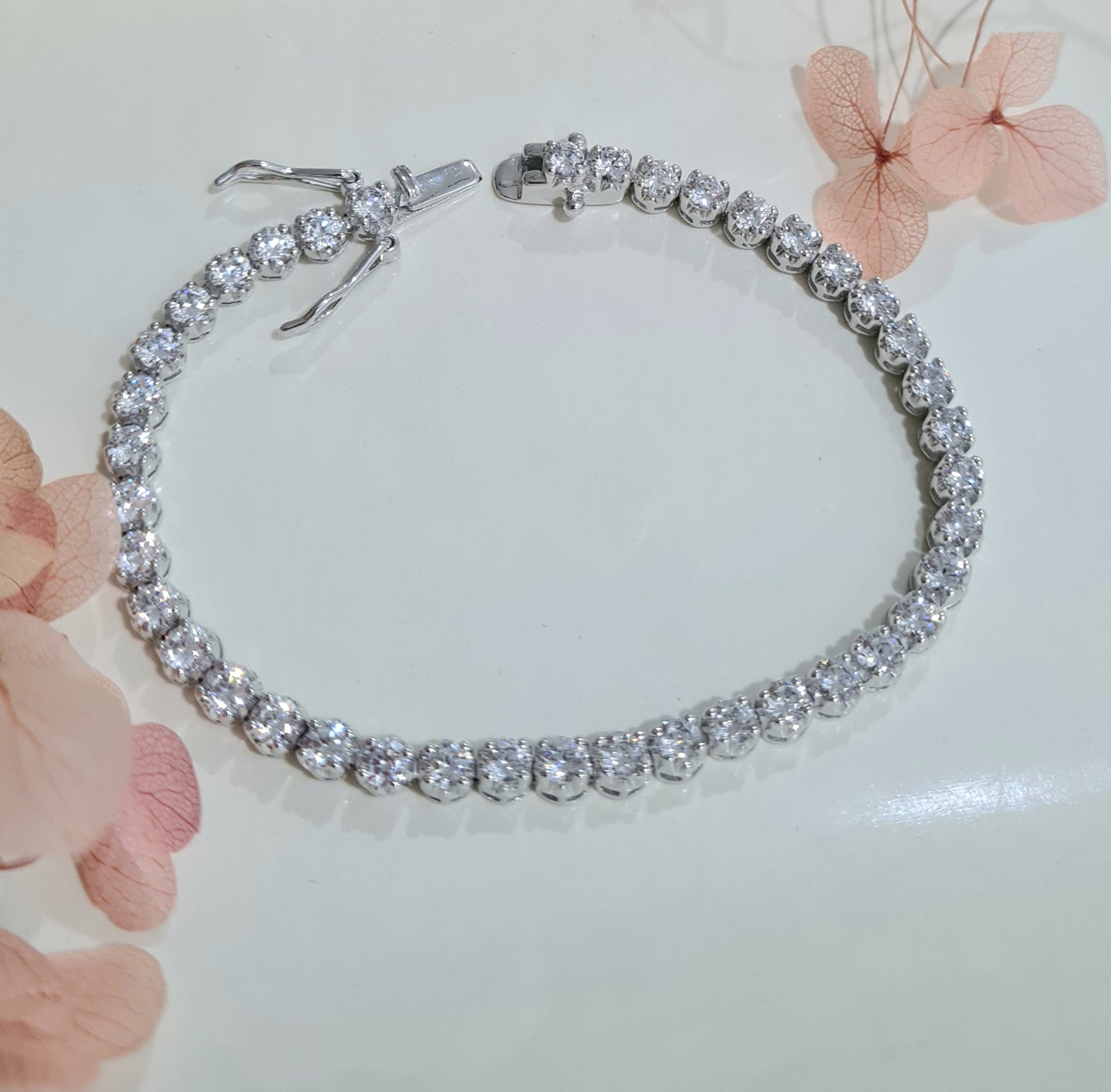 0.10 carats Simulated Diamond Tennis Bracelet