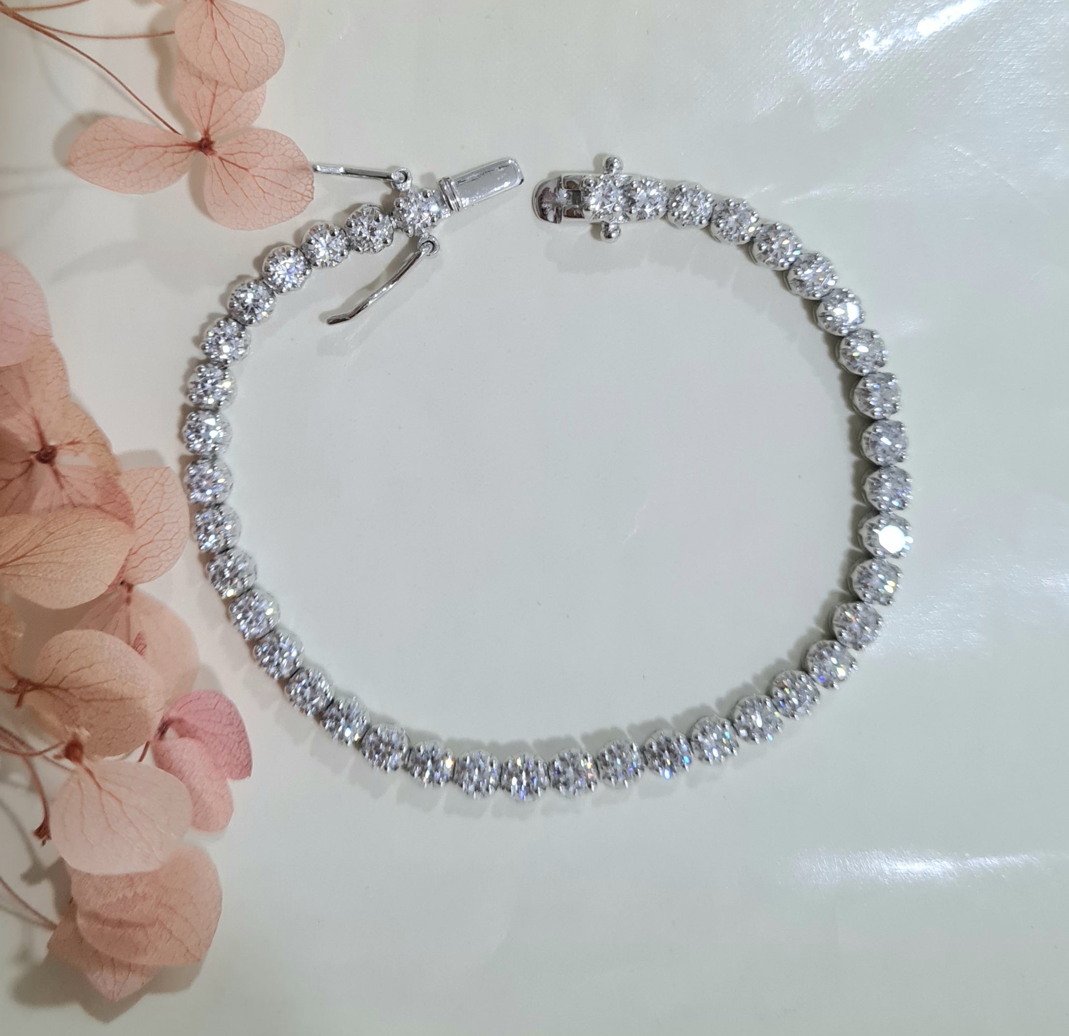 0.10 carats Simulated Diamond Tennis Bracelet