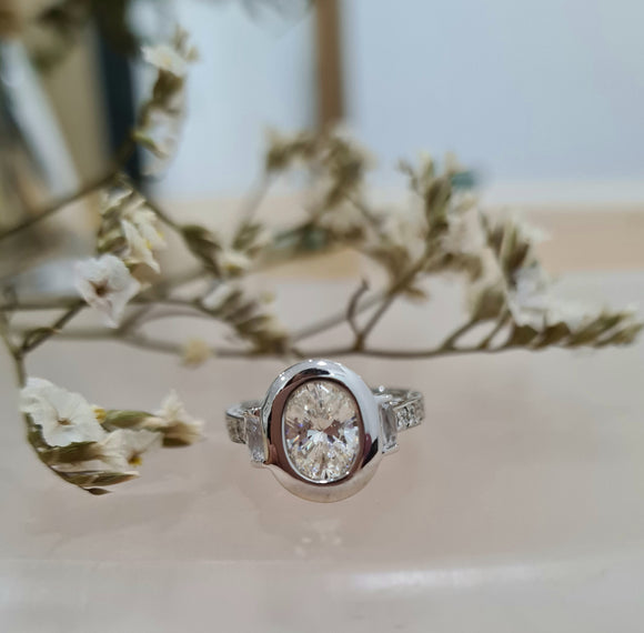Oval Bezel Ring