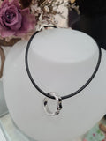 Wave Design Ring Necklace