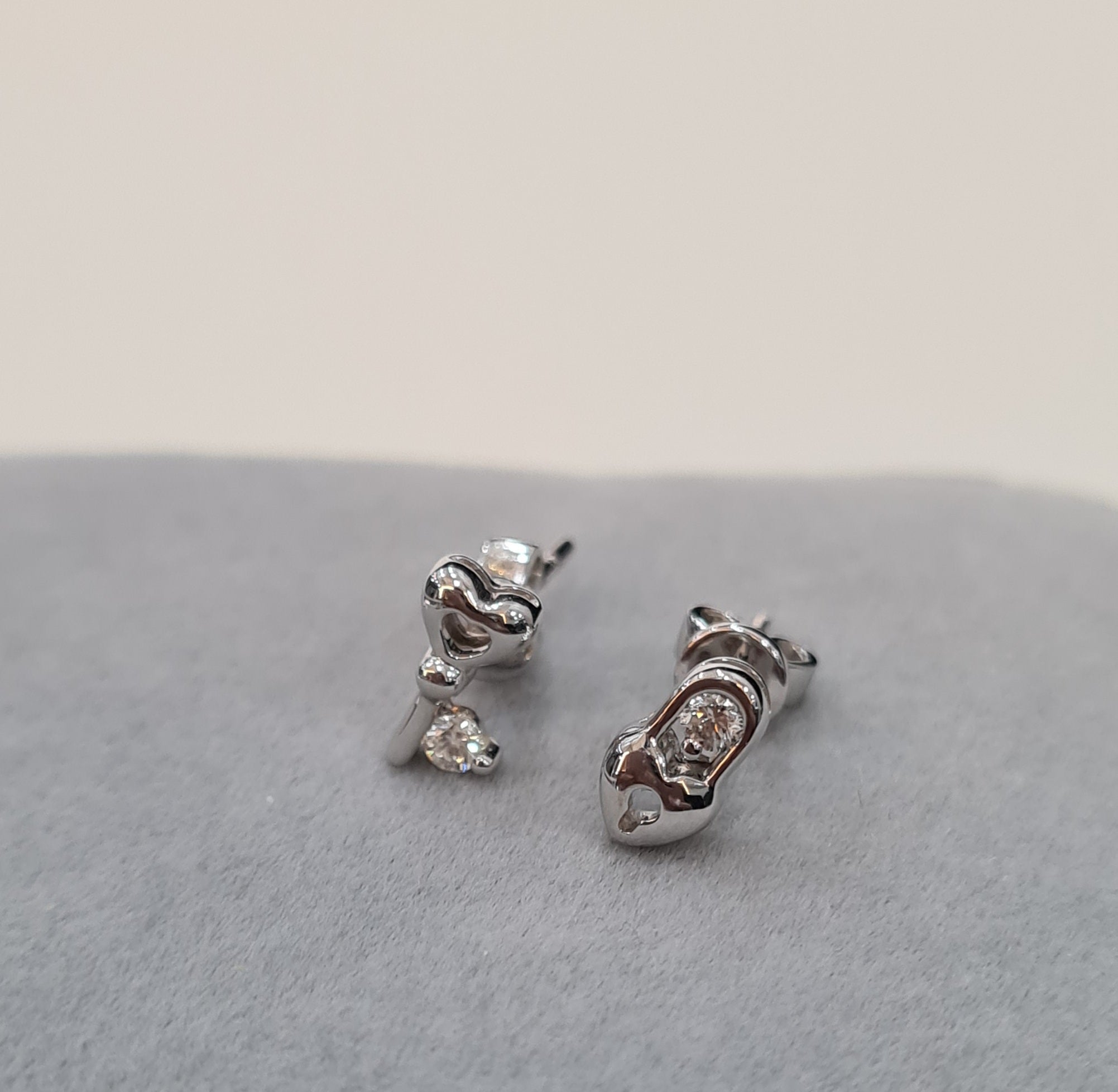 Unique key & lock Diamond Earrings