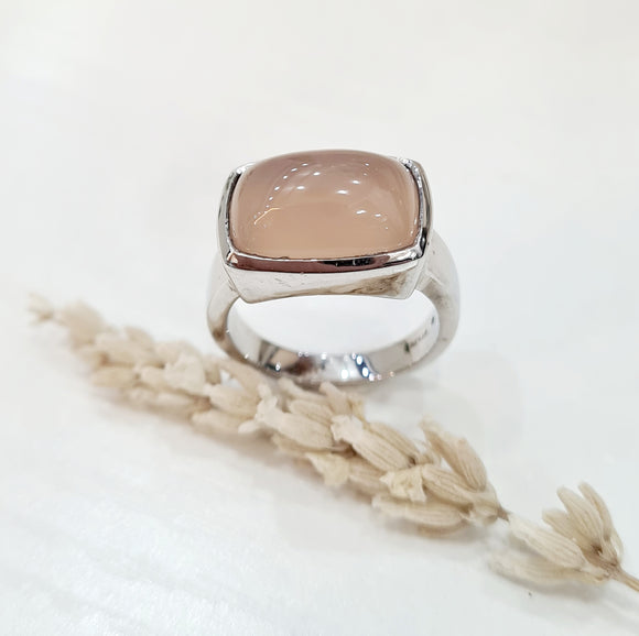 Pink Chalcedony Ring