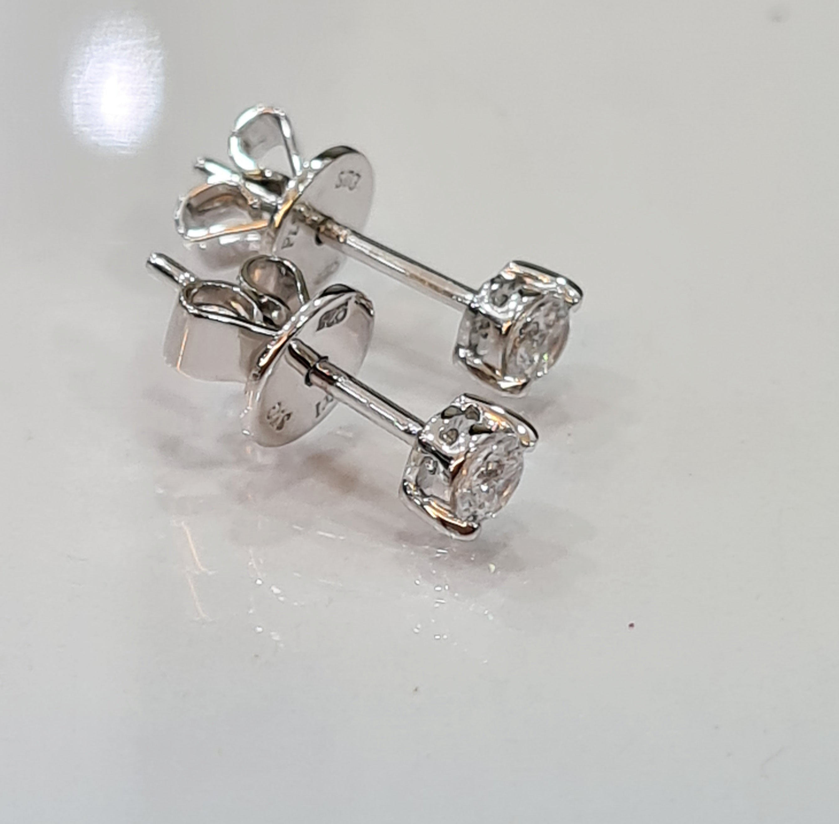 Dainty Diamond Simulant Earrings