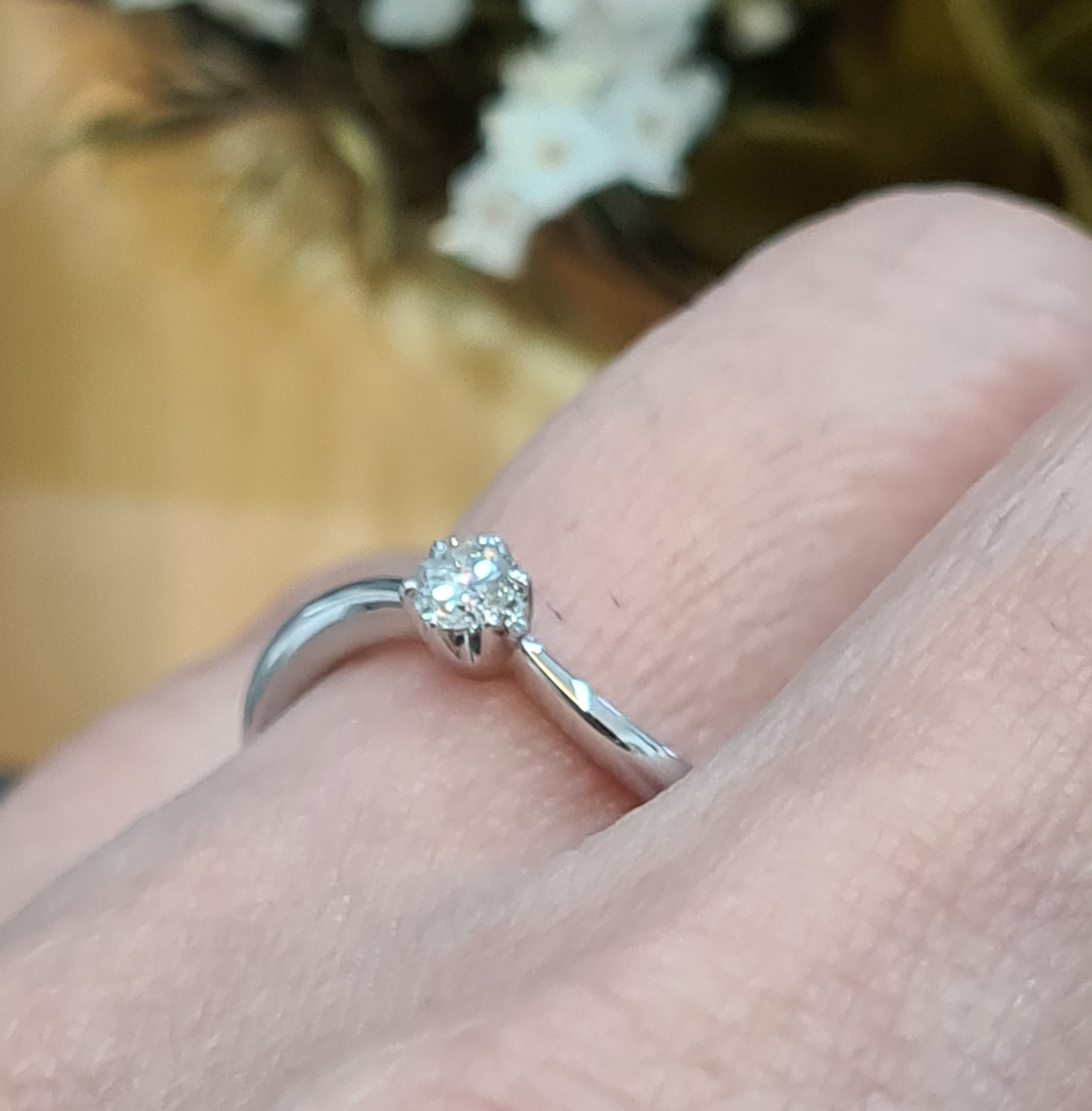 Shank Six Prongs Engagement Ring