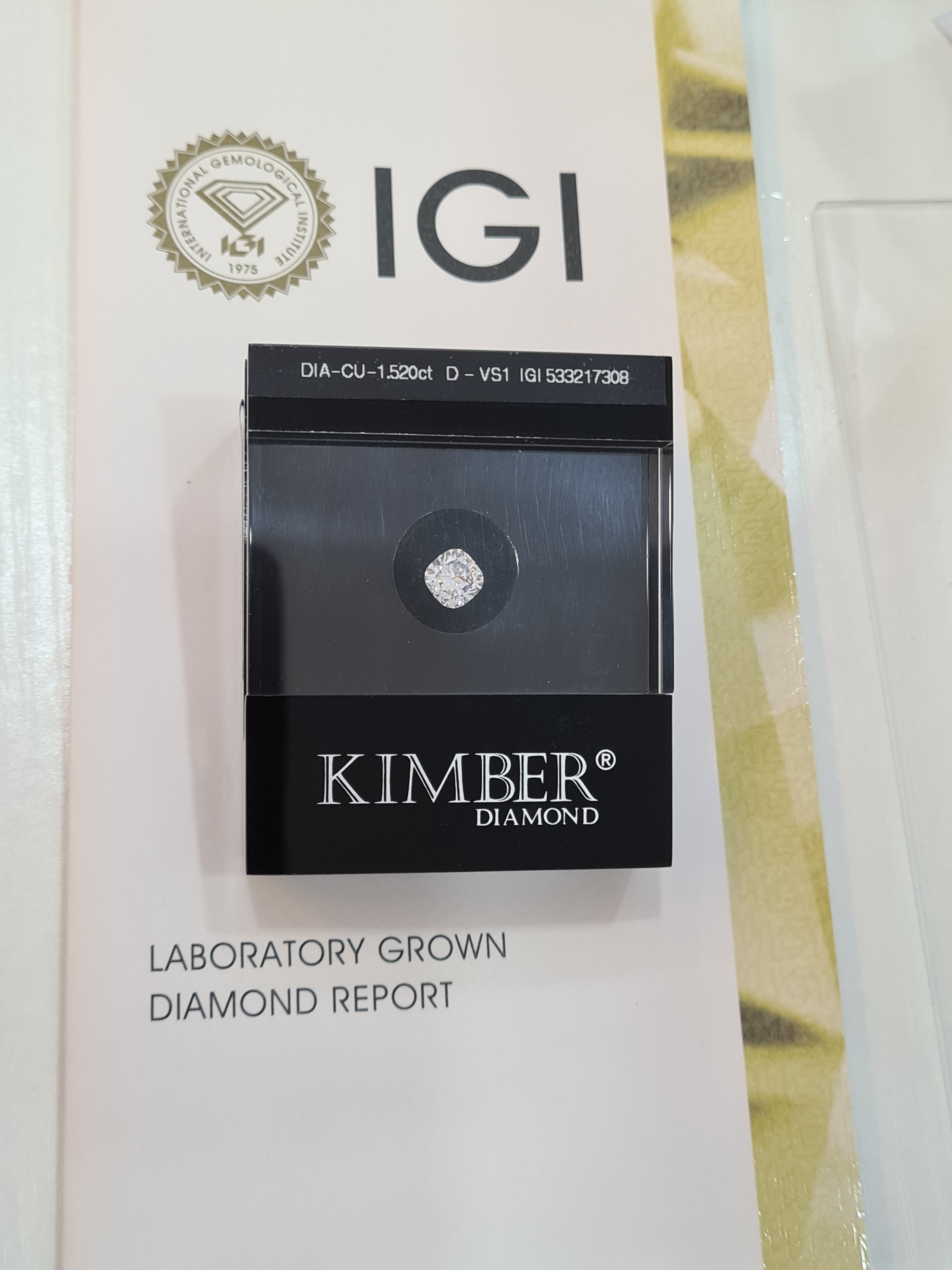 1.52 cts Kimber Diamond