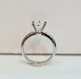 Classic Solitaire Platinum Engagement Ring Setting