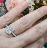 Radiant cut Engagement Ring