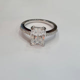 Radiant cut Engagement Ring