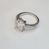 Radiant cut Engagement Ring