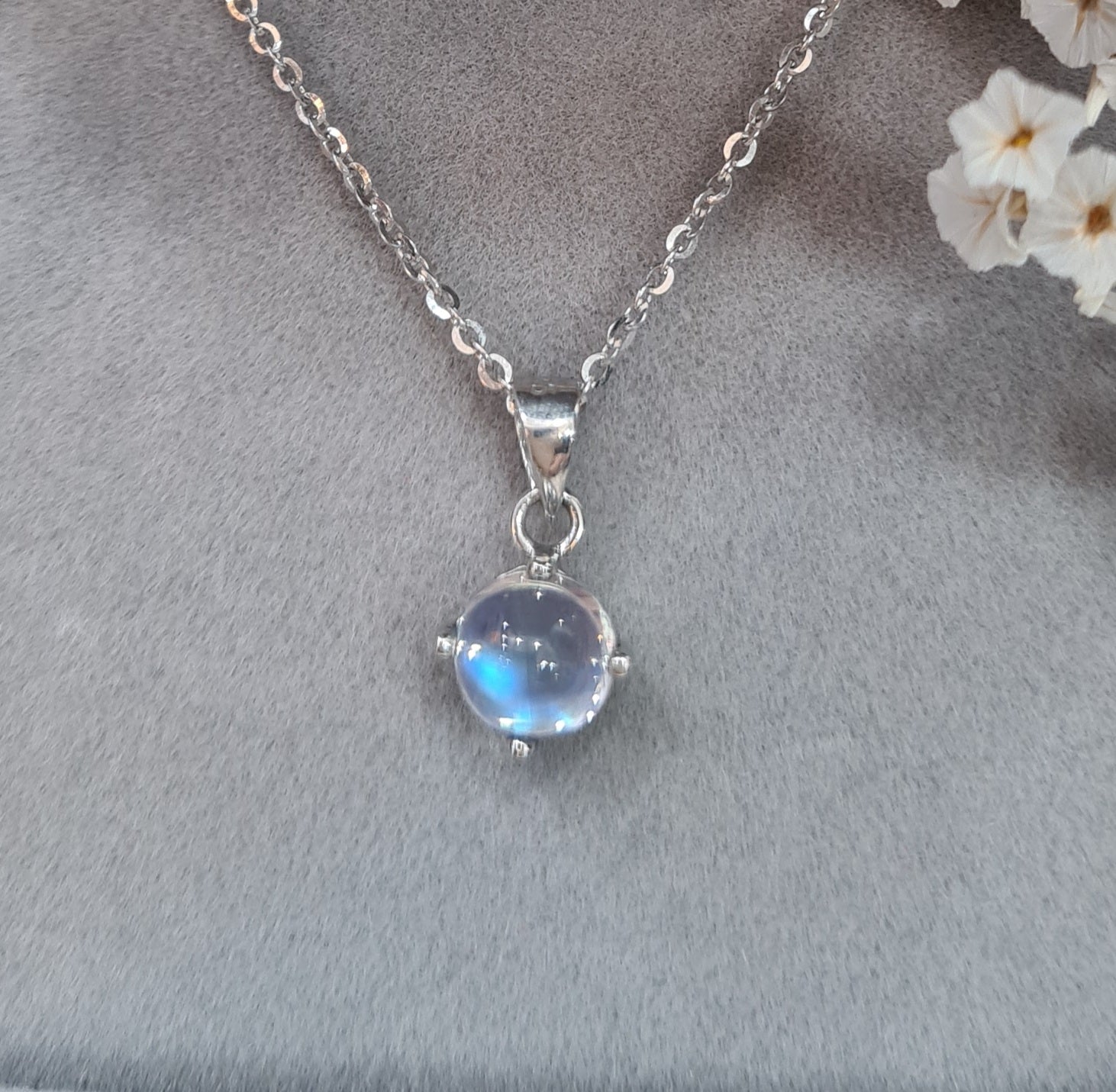 Solitaire Moonstone Pendant