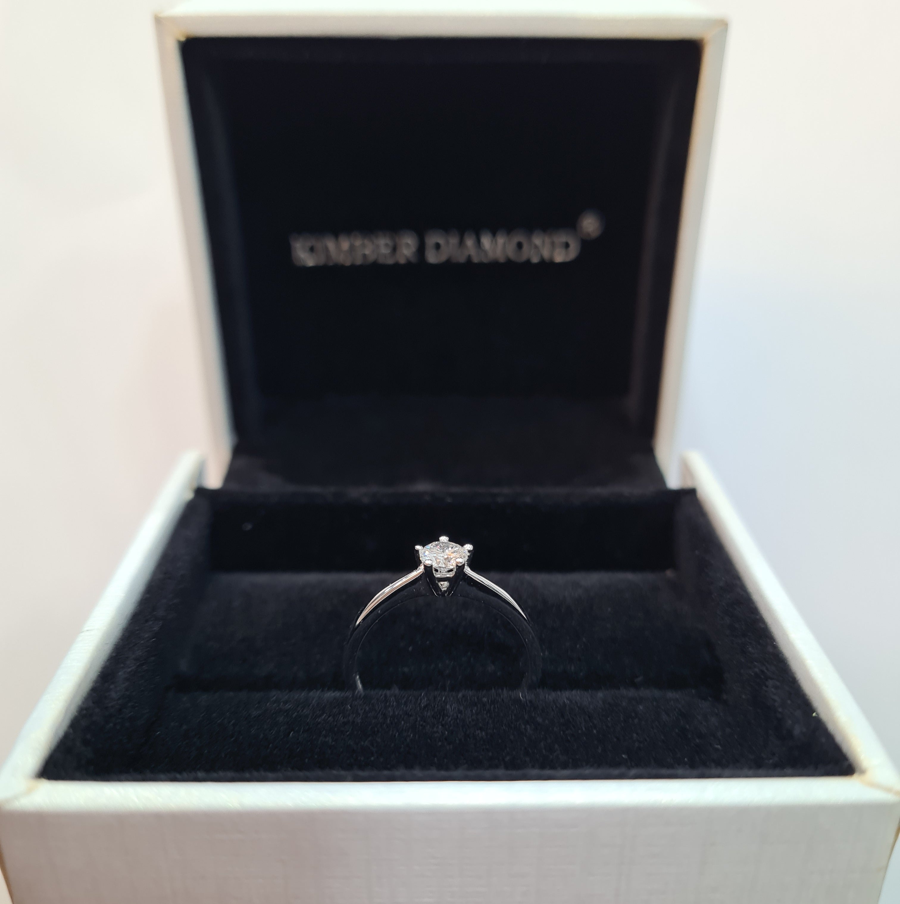 Five Prongs Diamond Ring