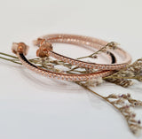 Micro Pave Tiffany Hoop Earring
