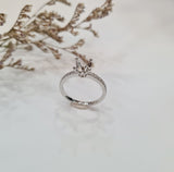 Micro Pave Four Prongs Engagement Ring Setting