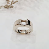 750 White gold Tension Engagement Ring Setting