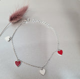 Enamel Heart shape Bracelet