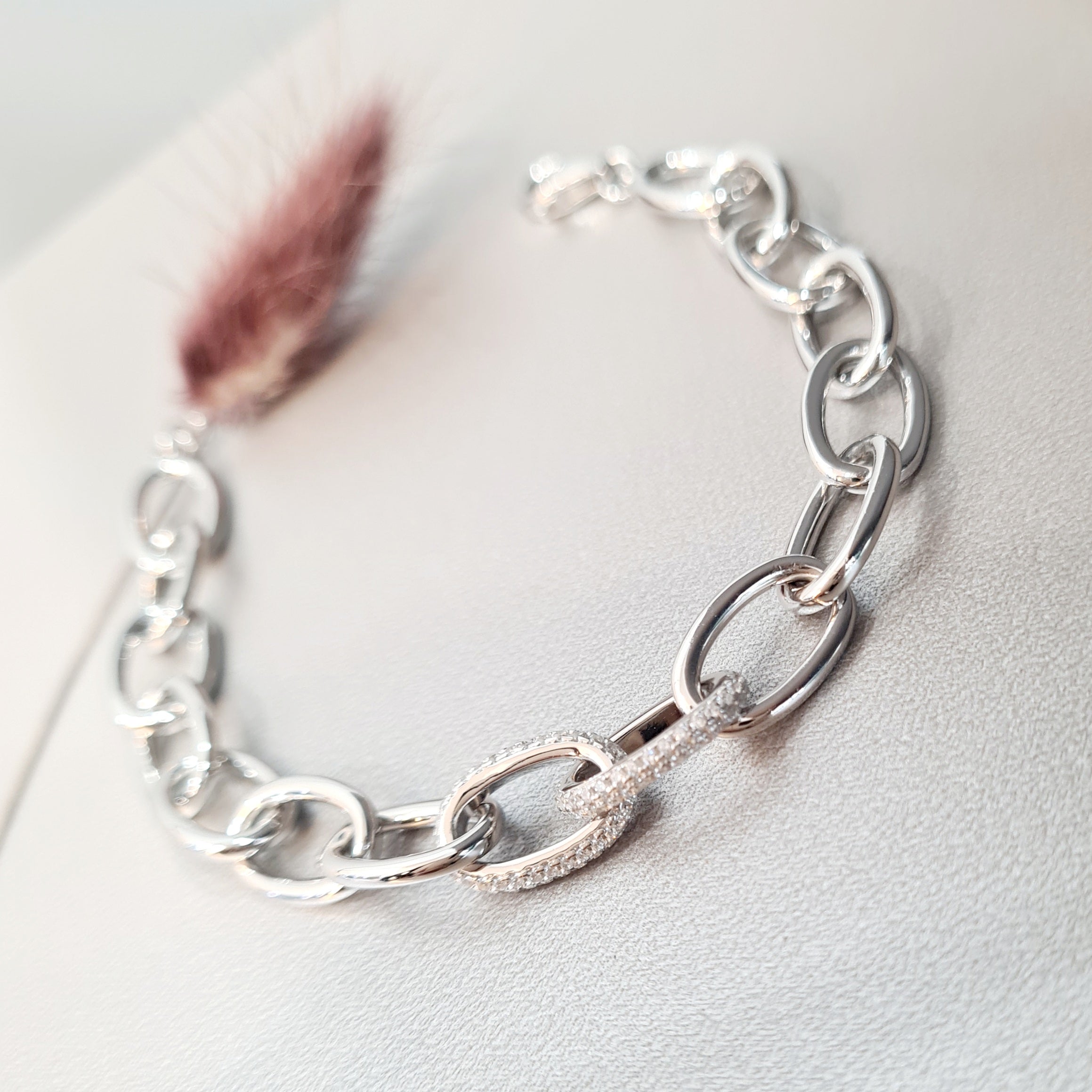 Unique Two Oval Scintilli Style Bracelet