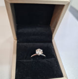 Classic Six Prongs Platinum Engagement Ring