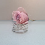 Stunning Baguette Criss Cross Ring