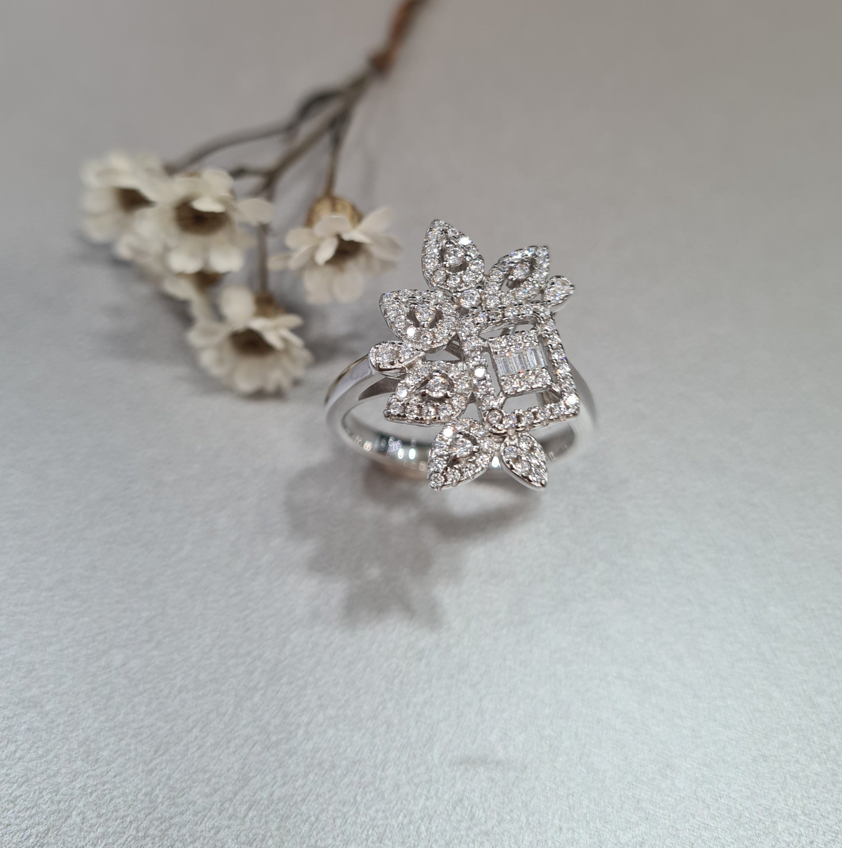 Peranakan Simulated Diamond Ring