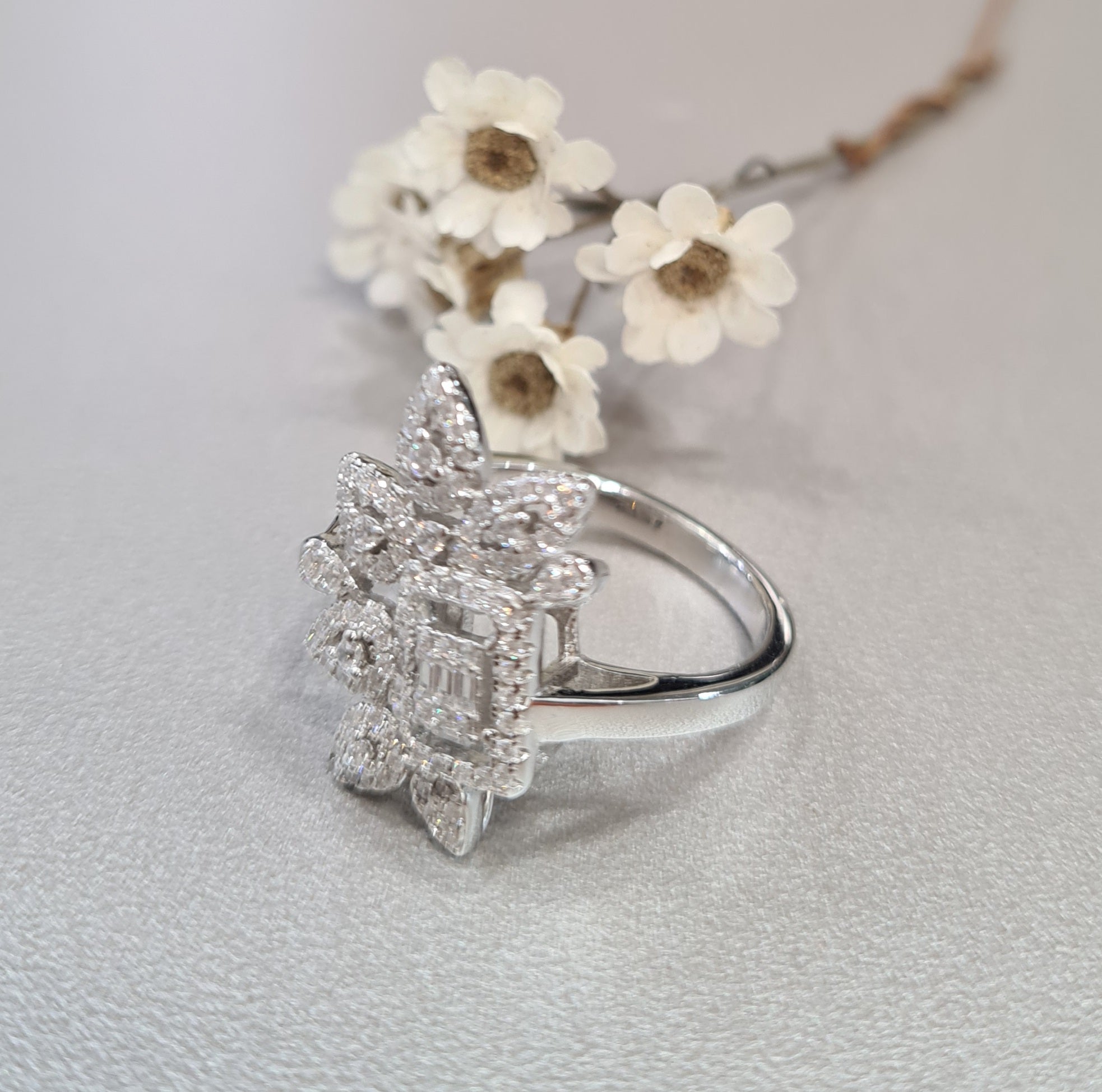 Peranakan Simulated Diamond Ring