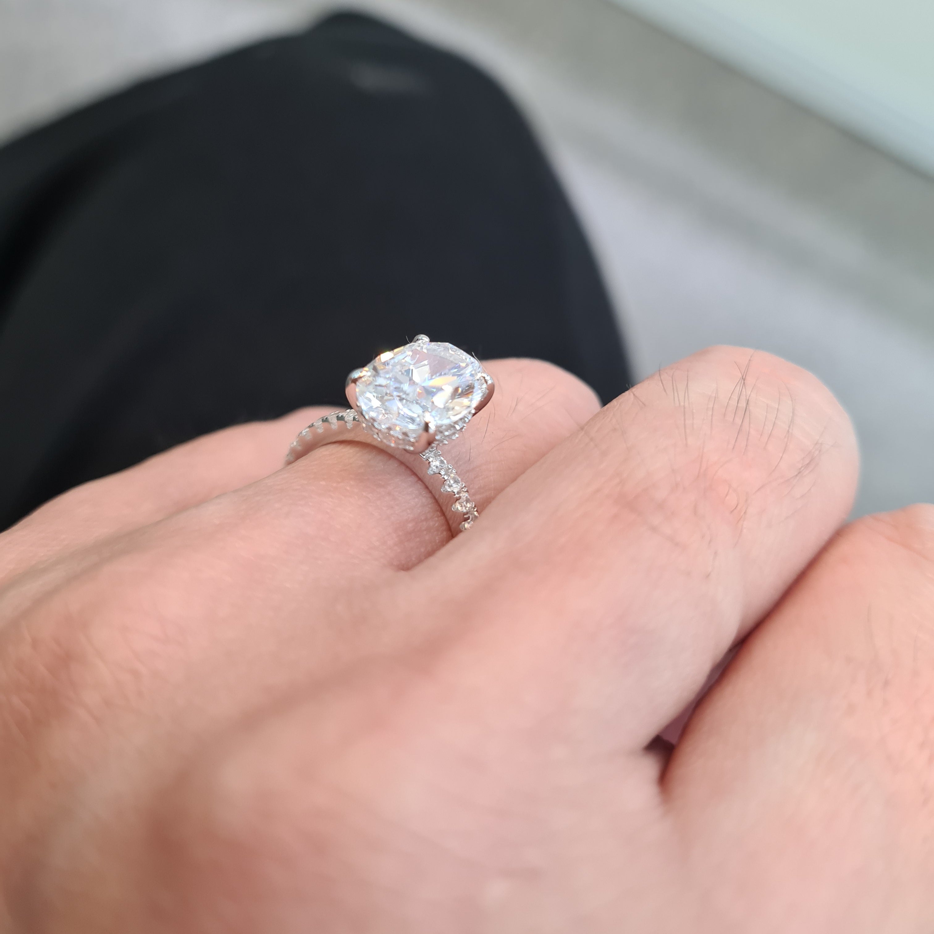 Oval Halo Engagement Ring