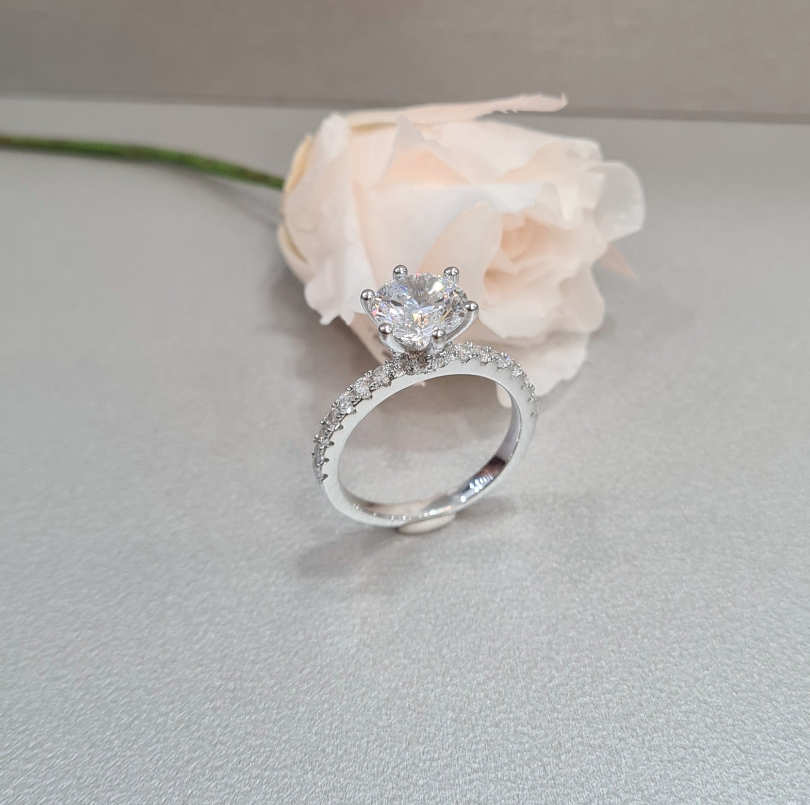 Pave Engagement Ring