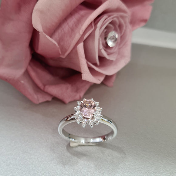 Lovely Pink Floral Ring
