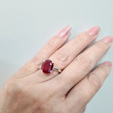 Classic Oval Ruby Ring