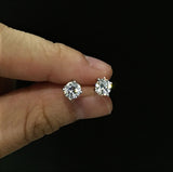 0.50 carats Diamond Simulants Solitaire 4 Claws Earring