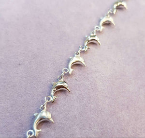 Whitegold Dolphin Bracelet