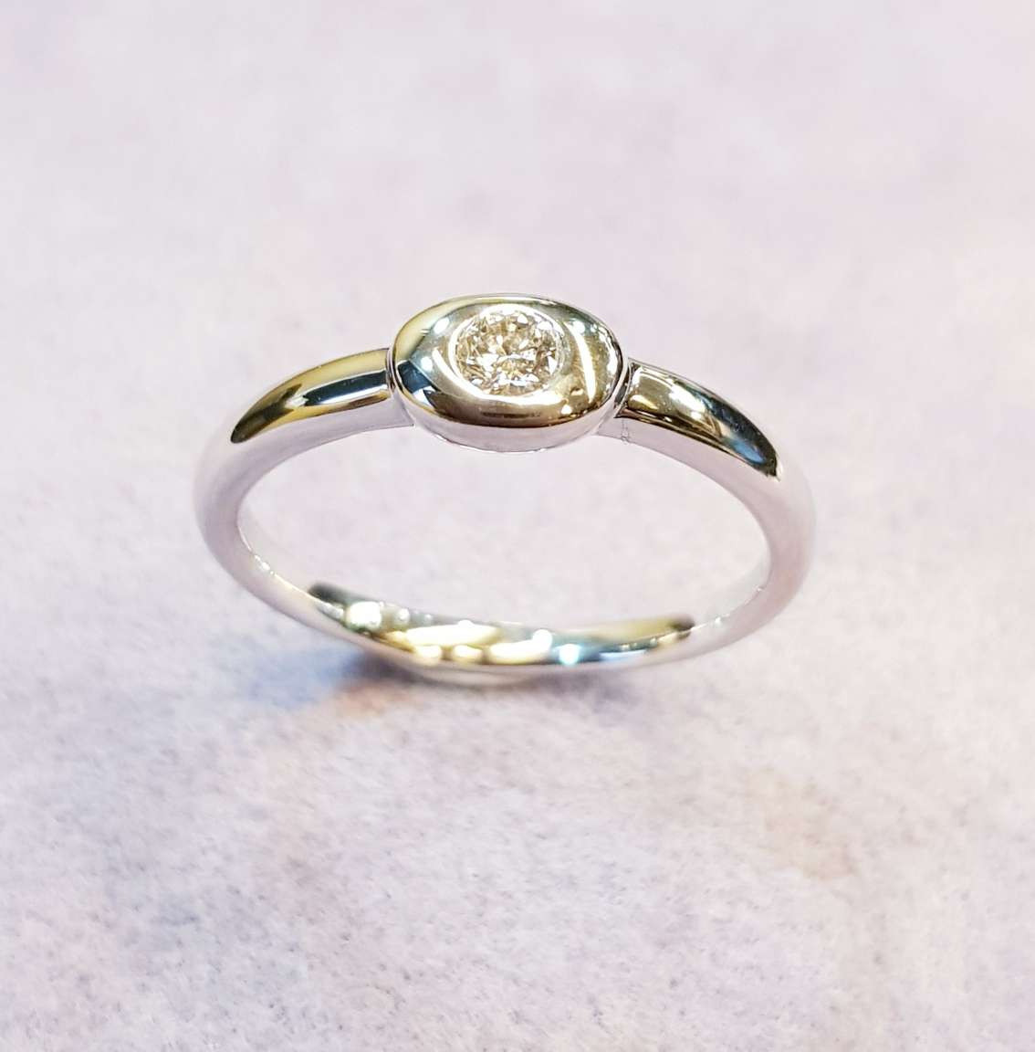 Bezel Diamond Ring