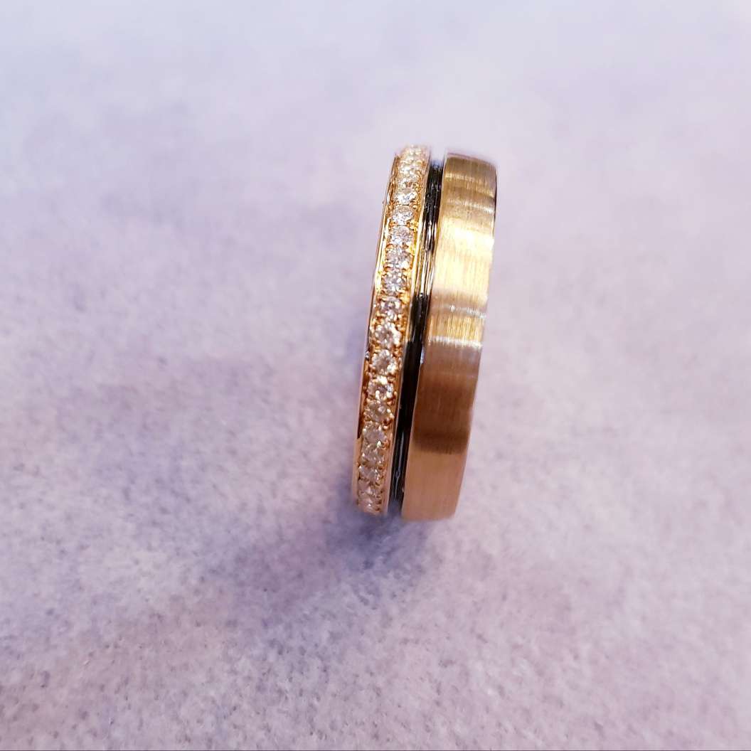 Eternity Rose gold Diamond Wedding Ring