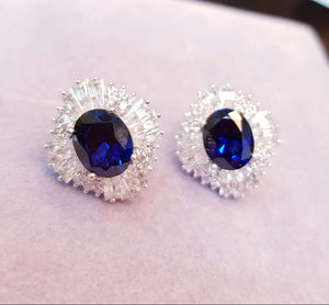 Luxury Sapphire Earrings