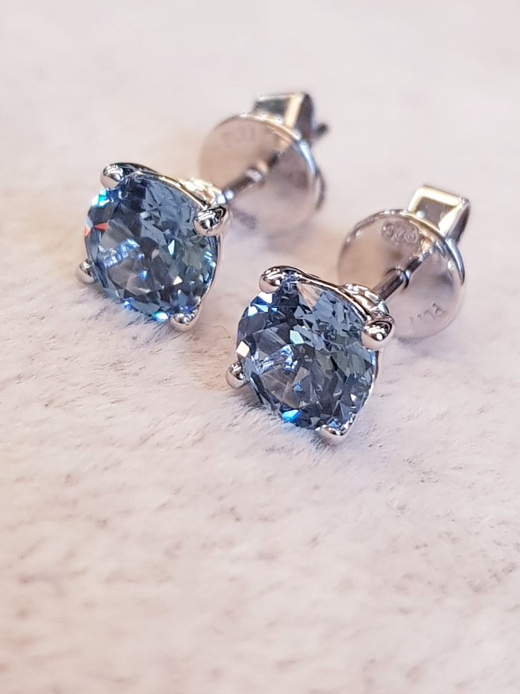 Classic Aquamarine Solitaire Earrings