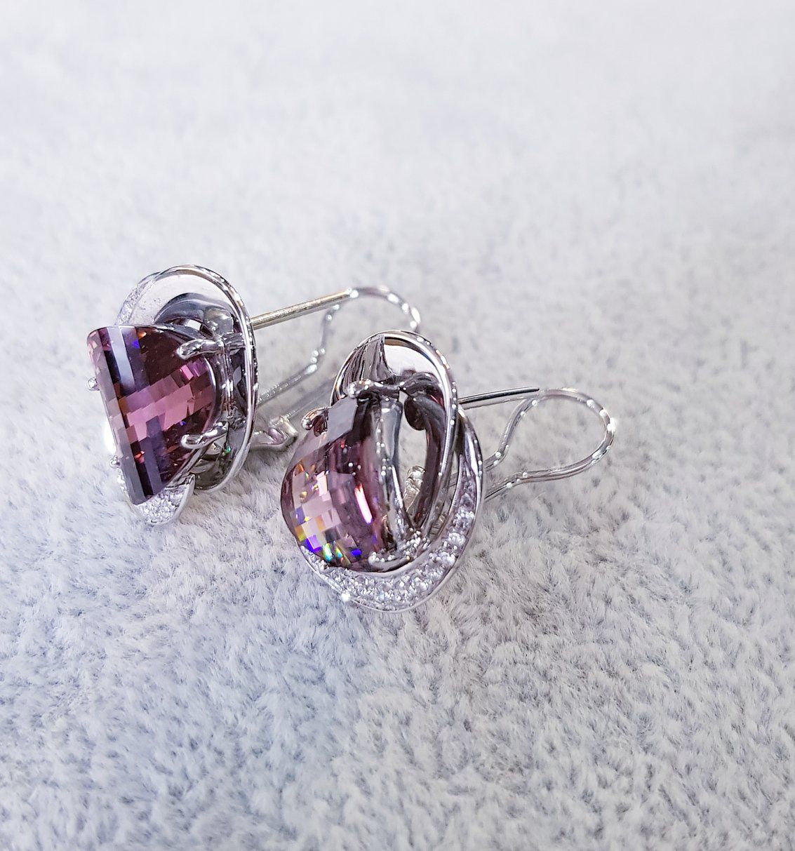Innovative Pink Tourmaline Earrings