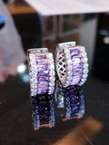 Amethyst Hoop Earring