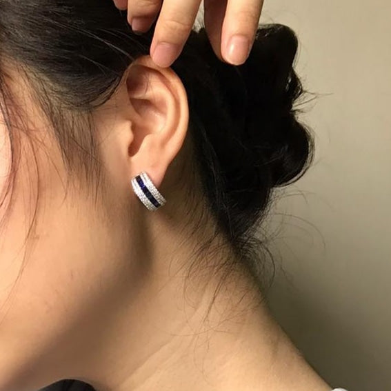 Elegant Sapphire Earrings