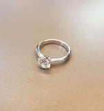 0.75 carats Diamond Simulants Engagement Ring