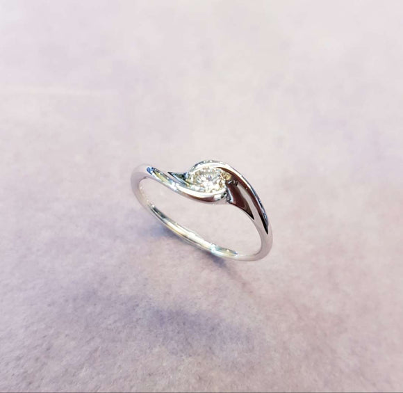 Shank Twist Engagement Ring