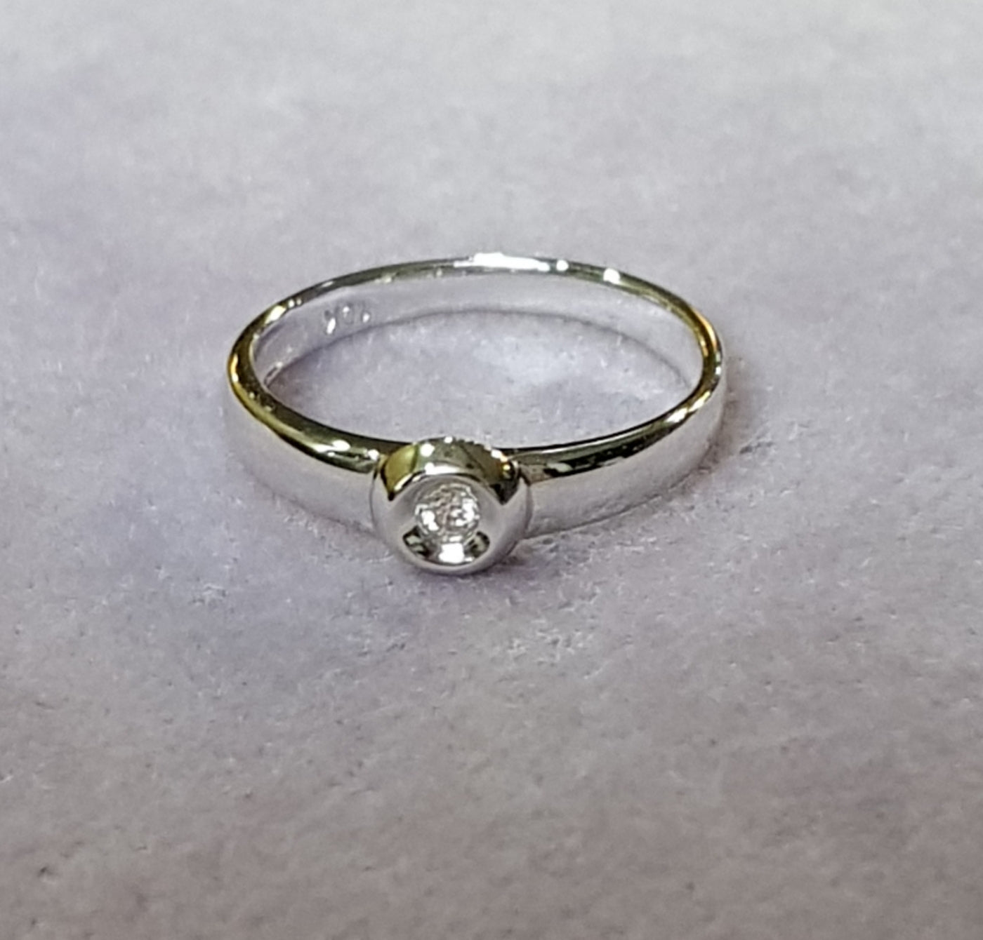 Round Bezel Diamond Ring