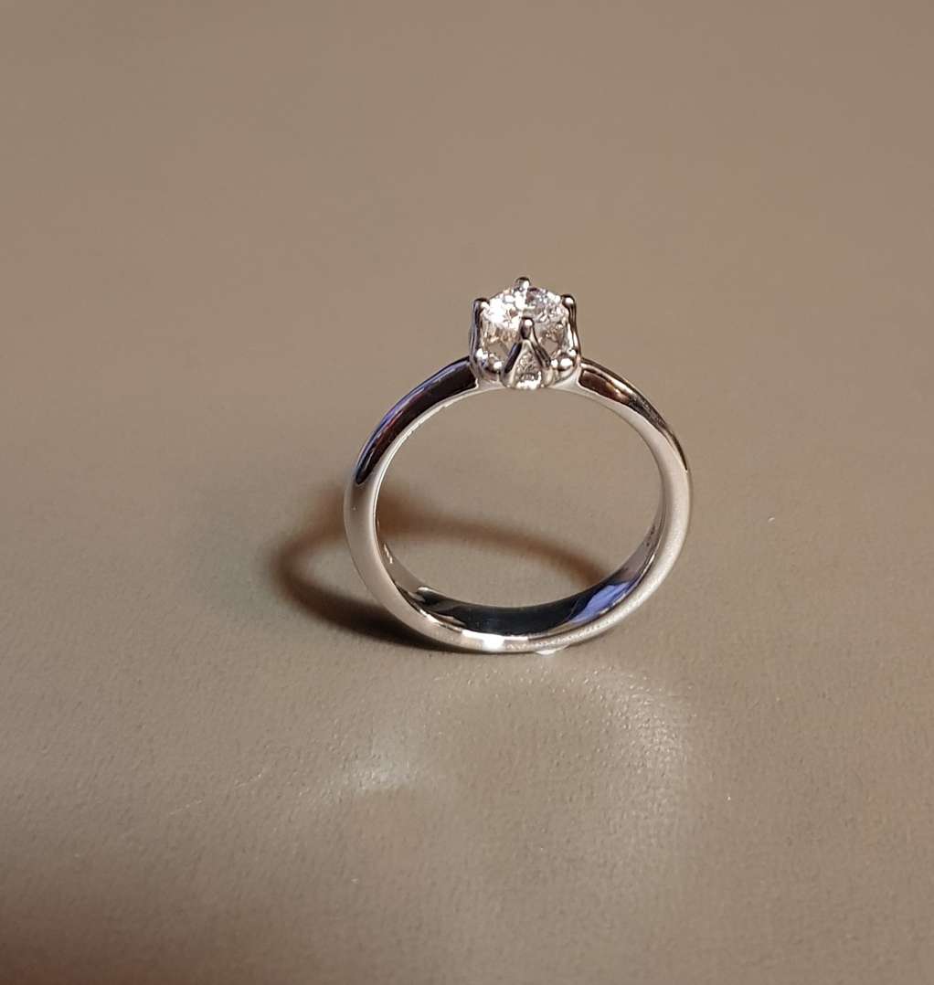 Crown Solitaire Ring