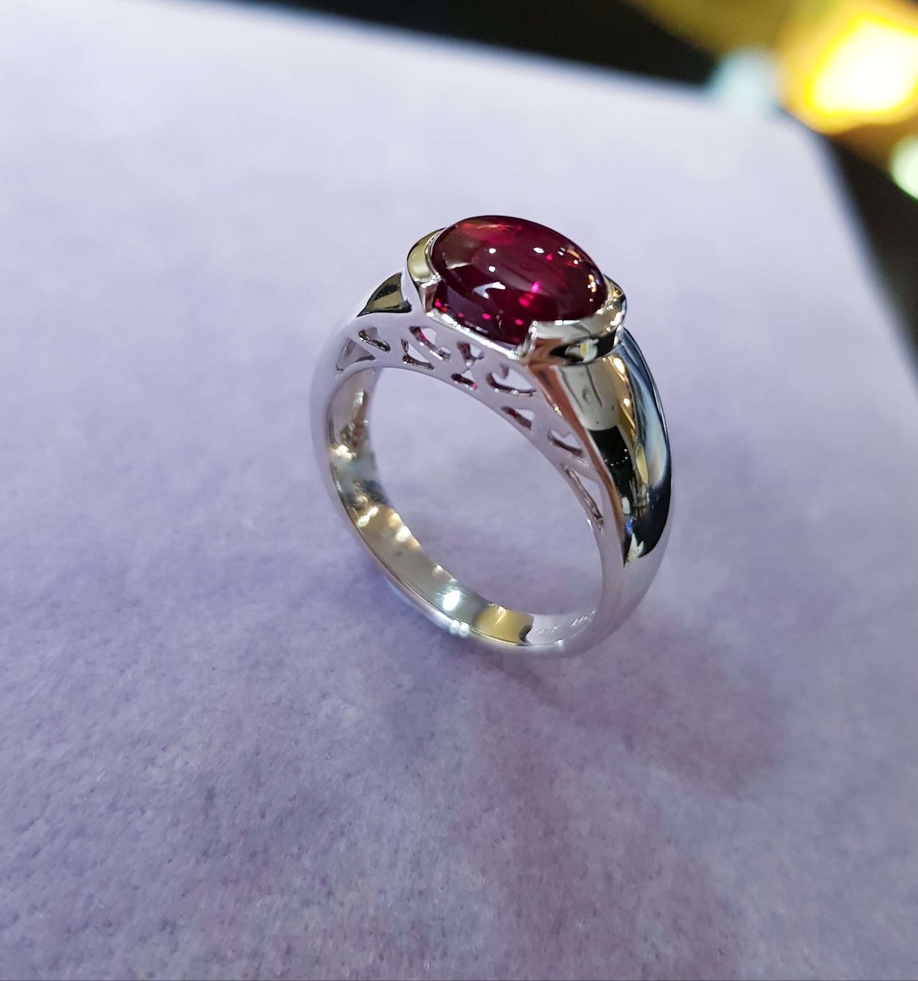 Cabochon Ruby Ring