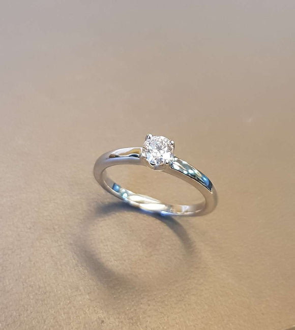 Four Prongs Solitaire Ring