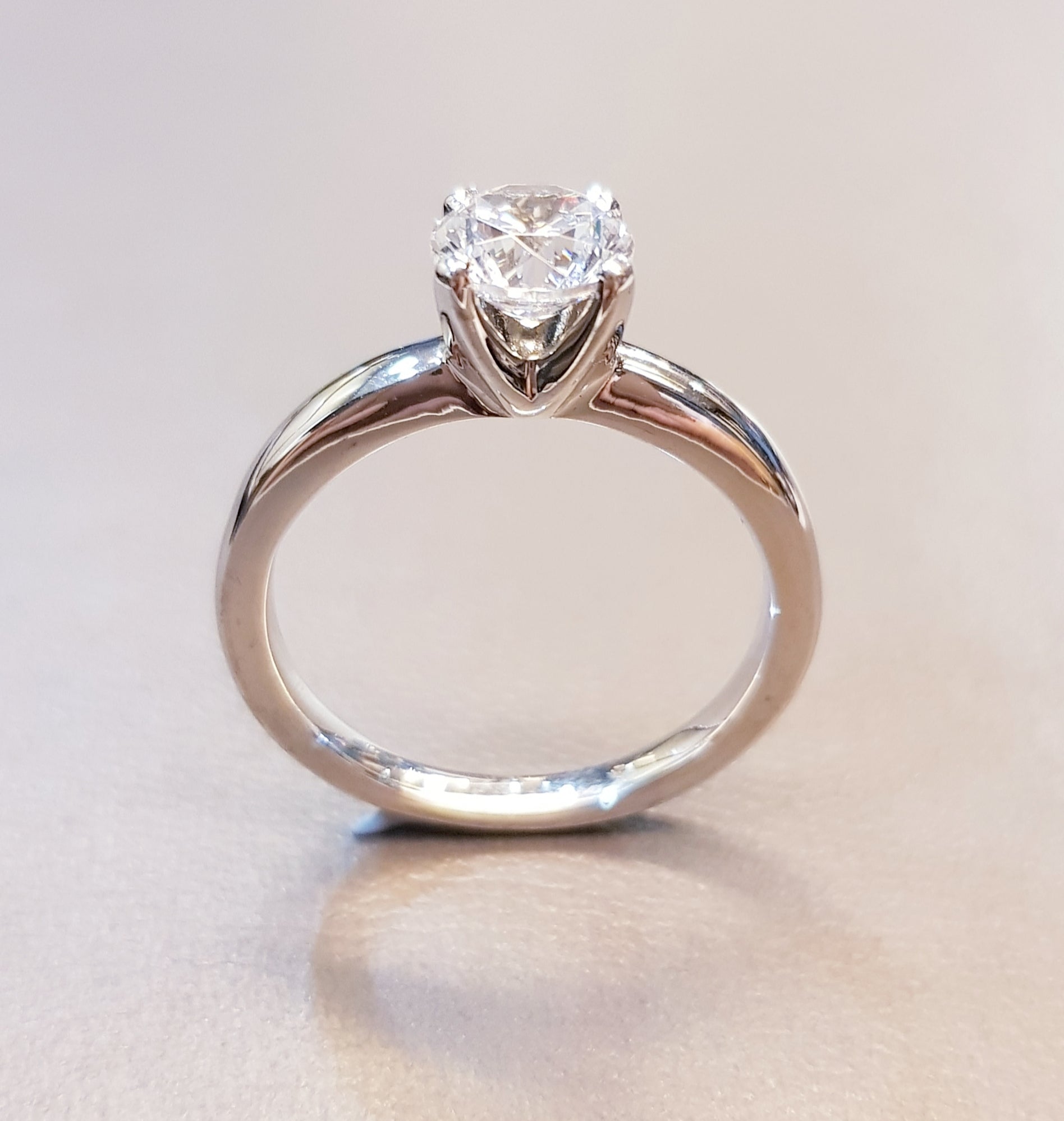 0.85ct Diamond Simulants Engagement Ring