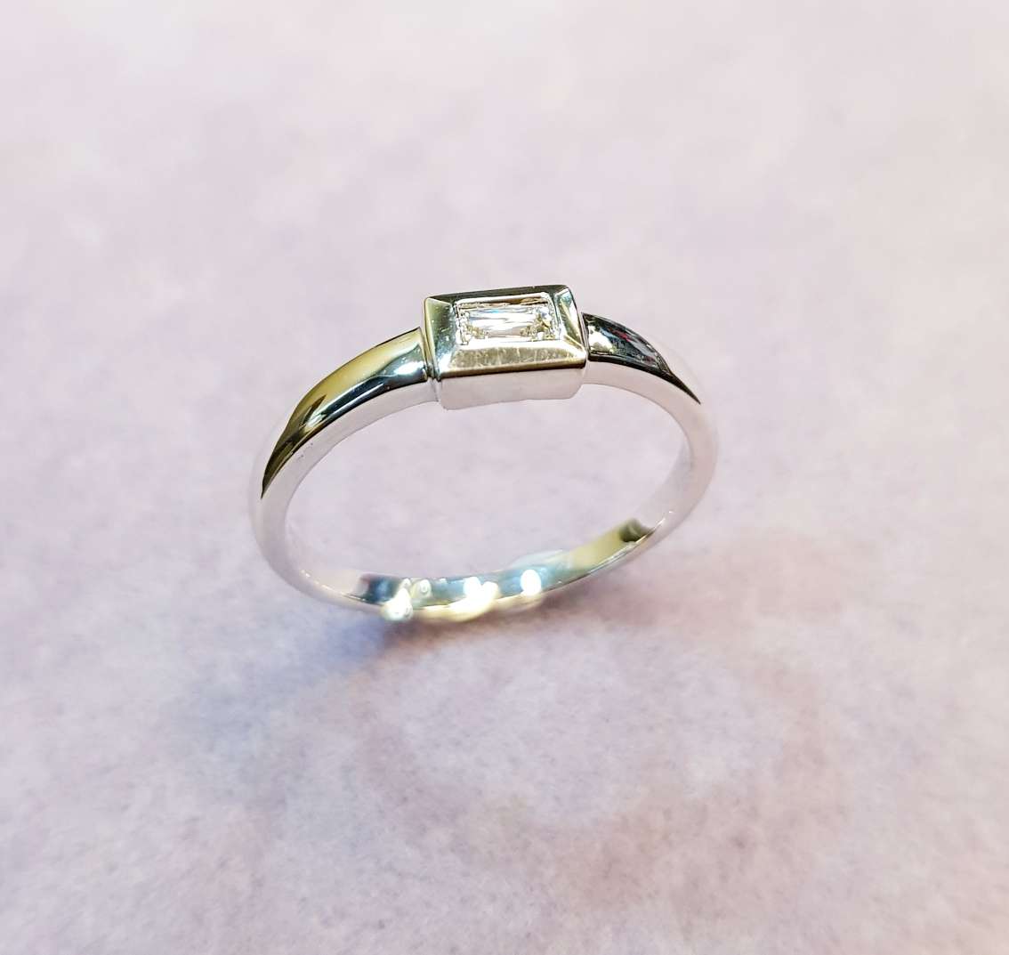 Bezel Diamond Ring